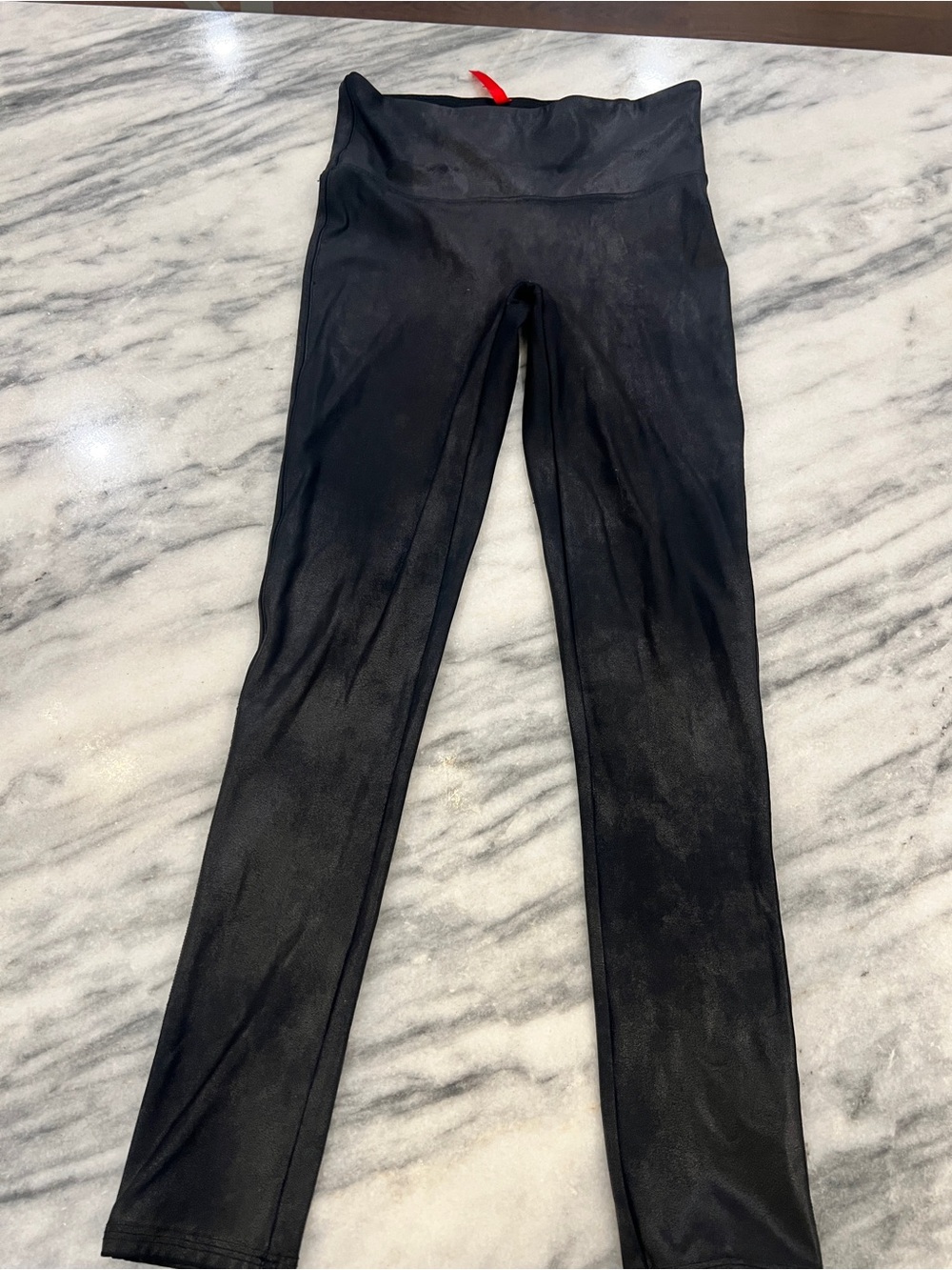 SPANX faux leather High-Waist Stretch Leggings